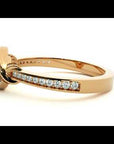 Inel Vintage Halo Pavé din Aur 14k cu Diamante Create în Laborator de 0.69 ct