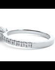 Inel de Logodnă Clasic cu Trei Diamante Naturale Pavè de 0.97 ct