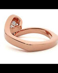 Inel de Logodnă din Aur 14k cu Diamante Create în Laborator Pavé în Formă De Spirală de 0.63 ct