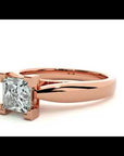 Inel de Logodnă din Aur 14k cu Moissanite Tăietură Princess de 0.65 ct