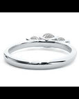 Inel Trei Diamante din Aur 14k Create în Laborator Montate Unic de 0.88 ct