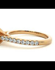 Inel de Logodnă din Aur 14k cu Diamante Naturale Solitaire Etern Pavé de 1.36 ct