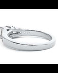Inel de Logodnă Pavé din Aur 14k cu Diamante Naturale Princess de 0.57 ct