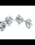 Cercei Stud din Aur 14k Cu Moissanite Tăietură Rotundă Briliantă de 1.05 ct