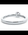 Inel De Logodnă Solitaire Pavé din Aur 14k cu Diamante Naturale de 0.35 ct