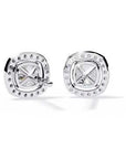 Cercei Stud Elsa din Aur 14k cu Moissanite de 0.96 ct