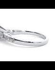 Inel De Logodnă Collier de Feuilles cu Moissanite Pavé de 1.02 ct