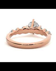 Inel de Logodnă Pavé din Aur 14k cu Moissanite Brilliant de 1.44 ct