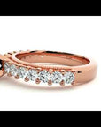 Inel de Logodnă din Aur 14k cu Diamante Create în Laborator Solitaire Etern Pavé de 2.53 ct