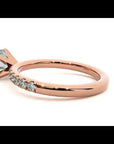 Inel de Logodnă Pavé din Aur 14k cu Diamante Create în Laborator Brilliant de 0.56 ct