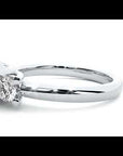 Inel de Logodnă din Aur 14k Cu Trei Moissanite de 1.39 ct