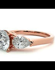 Inel de Logodnă cu Trei Diamante Naturale de 1.89 ct