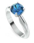 Inel de Logodnă Solitaire Heritage din Aur 14k cu Safir Creat în Laborator de 1 ct