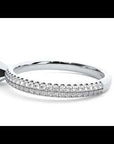 Inel De Logodnă Securité din Aur 14k cu Moissanite de 1.14 ct