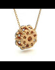 Lanț din Aur 14k cu Pandantiv Floare Eternă Diamante Naturale de 0.93 ct