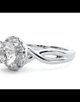 Inel De Logodnă Vent d'Automne din Aur 14k cu Diamante Create în Laborator de 0.96 ct