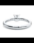 Inel de Logodnă Pavé din Aur 14k cu Moissanite Tăietură Princess de 1.01 ct