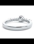 Inel De Logodnă Voile de Brume cu Diamante Naturale Pavé de 0.72 ct