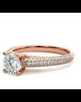 Inel De Logodnă Splendide Pavé din Aur 14k cu Moissanite de 0.98 ct