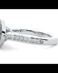 Inel de Logodnă din Aur 14k cu Moissanite Halo Pavé de 1.39 ct