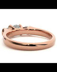 Inel Rosette cu Trei Diamante Naturale de 0.88 ct