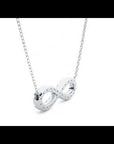 Lanț cu Pandantiv Infinit Eternitate cu Moissanite de 0.39 ct
