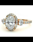 Inel De Logodnă Verona Cu Moissanite Oval de 1.95 ct