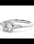Inel de Logodnă din Aur 14k cu Trei Diamante Naturale de 0.93 ct