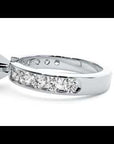 Inel de Logodnă din Aur 14k cu Diamante Naturale Solitaire Etern Pavé de 1.26 ct