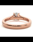 Inel de Logodnă din Aur 14k cu Diamante Create în Laborator Solitaire Etern Pavé de 1.41 ct