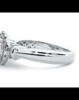Inel de Logodnă din Aur 14k cu Diamante Naturale Halo Duo Etern de 1.00 ct