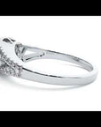 Inel De Logodnă Brillance de Lune din Aur 14k cu Diamante Naturale Pavé de 1.07 ct