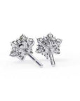 Cercei Stud Snowflake din Aur 14k cu Moissanite de 0.72 ct