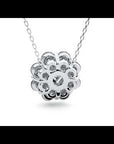 Lanț din Aur 14k cu Pandantiv Floare Eternă Diamante Naturale de 0.93 ct