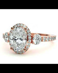 Inel De Logodnă Verona Cu Diamant Natural Oval de 1.95 ct