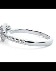 Inel de Logodnă Imperial din Aur 14k cu Moissanite Pavè 0.80 ct