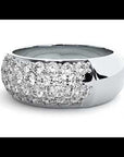 Inel Nupțial Pavé din Aur 14k cu Diamante Create în Laborator de 1.87 ct