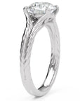 Inel de Logodnă Belgravia din Aur 18k cu Diamant Natural Round de 1.5 ct din Platina - Castelo.ro