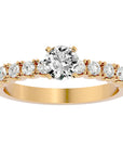 Inel De Logodnă d’Amour Solitaire cu Diamante Create în Laborator de 0.70 ct. din 18k Aur Galben - Castelo.ro