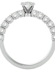 Inel De Logodnă d’Amour Solitaire din Aur 14k cu Moissanite de 0.70 ct. din 14k Aur Alb - Castelo.ro