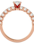 Inel De Logodnă d’Amour Solitaire cu Diamante Naturale de 0.70 ct. din 18k Aur Roz - Castelo.ro