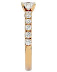 Inel De Logodnă d’Amour Solitaire din Aur 14k cu Moissanite de 0.70 ct. din 14k Aur Galben - Castelo.ro