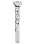 Inel De Logodnă d’Amour Solitaire din Aur 14k cu Moissanite de 0.70 ct. din 14k Aur Alb - Castelo.ro