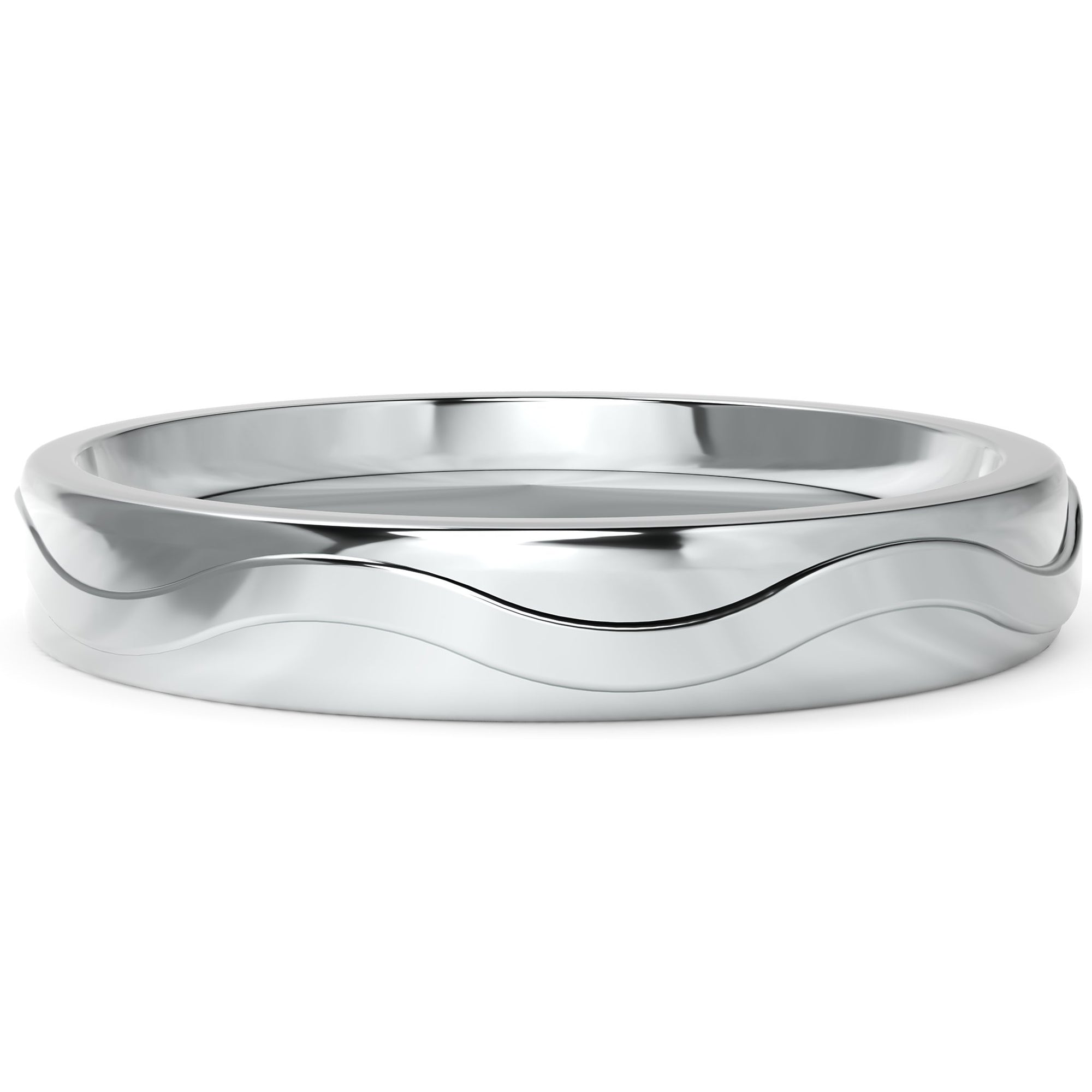 Verighetă Castelo din Aur 14k Divine pentru Femei din 14k Aur Alb - Castelo.ro