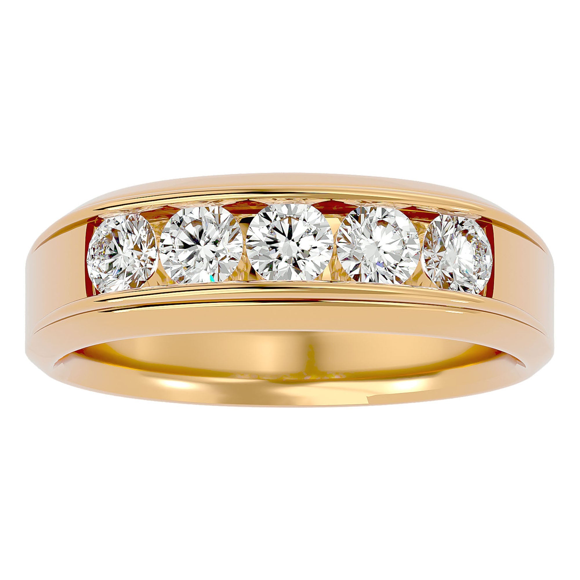 Verighetă Emilia cu Diamante Create în Laborator de 1.29 ct din 18k Aur Galben - Castelo.ro