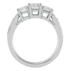 Inel de Logodnă Trei Diamante Create în Laborator de 2.46 ct din Platina - Castelo.ro