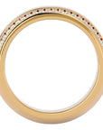 Verighetă cu Bandă De Diamante Create în Laborator de 0.53 ct din 18k Aur Galben - Castelo.ro