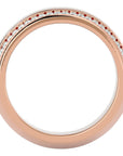 Verighetă cu Bandă De Diamante Create în Laborator de 0.53 ct din 18k Aur Roz - Castelo.ro