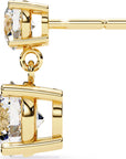 Cercei Drop Stud din Aur 14k Cu Diamante Create în Laborator Tăietură Briliant de 3.7 ct din 14K Aur Galben - Castelo.ro