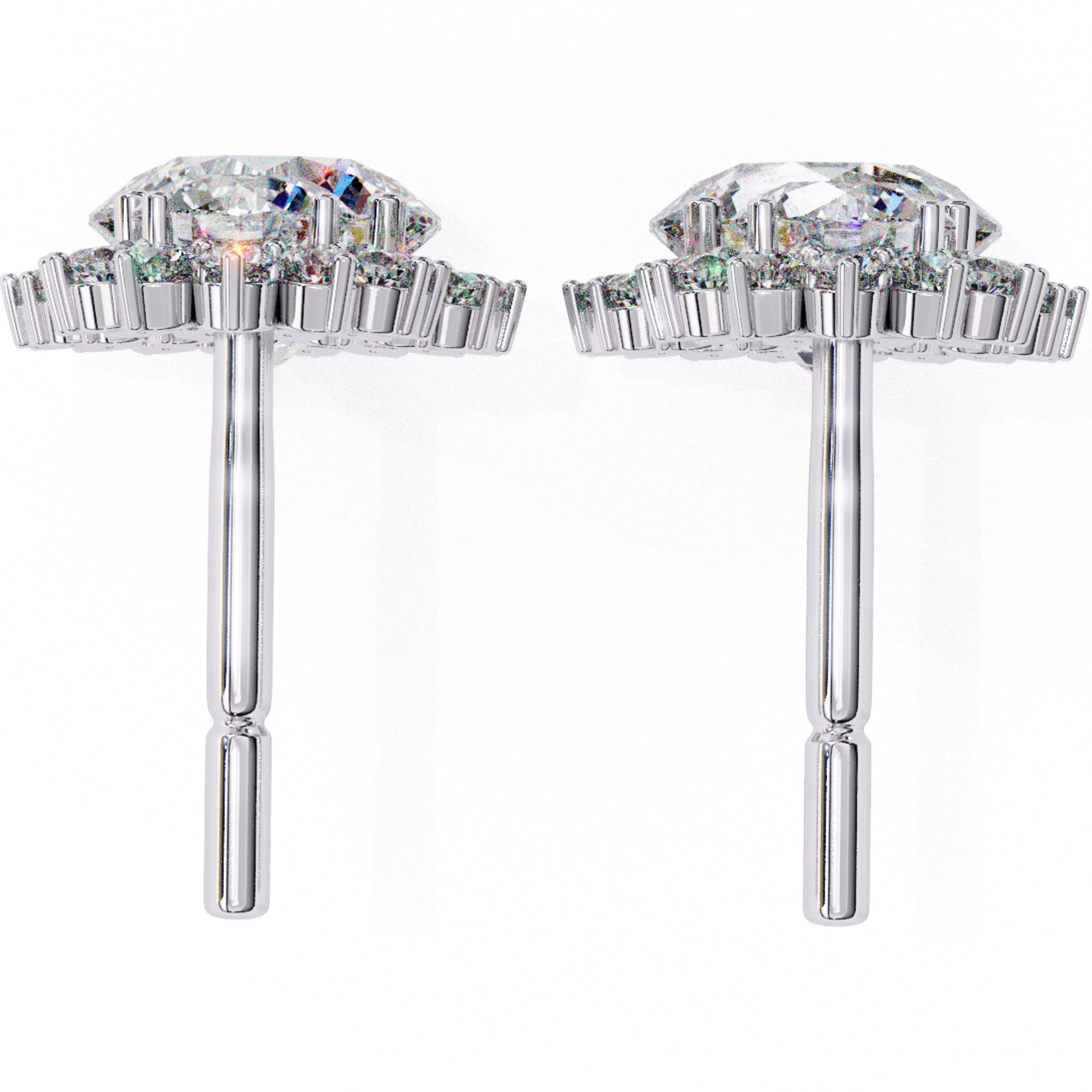 Cercei Sola Reina cu Diamante Create în Laborator de 1.37 ct din - Castelo.ro